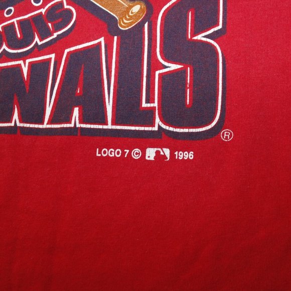 Vintage 1996 St. Louis Cardinals Logo 7 MLB Shirt - Picture 4 of 4